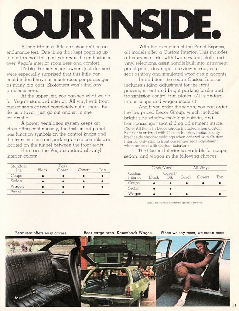 1972 Chevrolet Vega Canadian Brochure Page 10